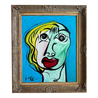 Peter Keil Painting Titled "My Friend Pablo Picasso" For Sale