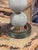 Early 21st Century Murano Pale Green Glass Ball Form Lamps - a Pair For Sale - Image 5 of 6