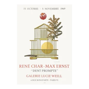 1969 Max Ernst Galerie Lucie Weill Lithograph Poster