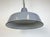 Metal Industrial Grey Enamel Factory Pendant Lamp, 1960s For Sale - Image 7 of 18