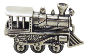 Vintage Italian Handmade Genuine Sterling Silver 925 Locomotive Train Figurine, 1970s