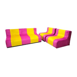 Sofo Living Room Set by Superstudio for Poltronova, 1966, Set of 3 For Sale