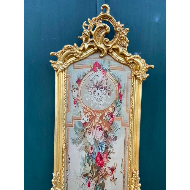 1960s French Louis XVI Gold Beech Floral Wall Art For Sale - Image 9 of 10