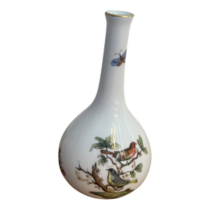 Herend Rothschild Bird Bud Vase 5.5”h Smoke Free Household