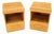 Russel Wright Conant Ball Pair Mid Century Modern Blond Birch Night Stands MINT! For Sale