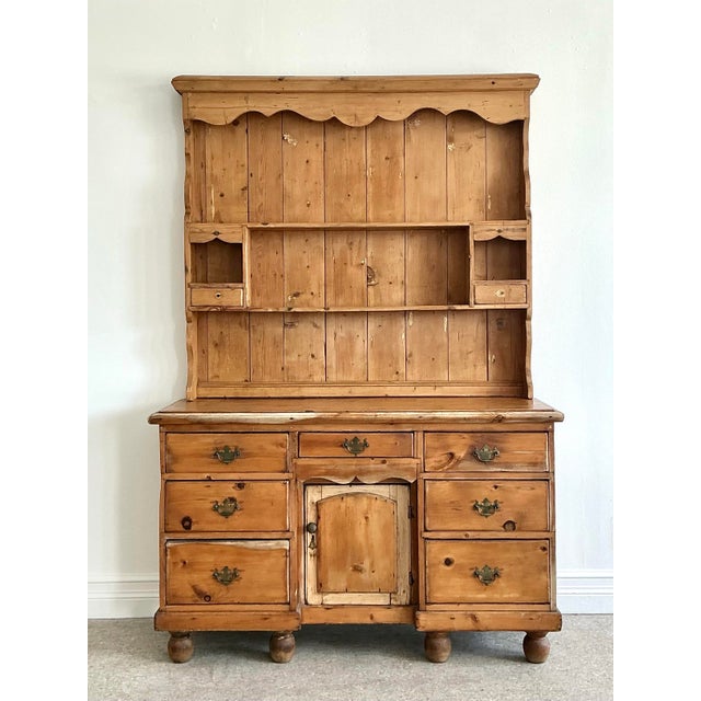 Vintage Primitive Pine Hutch For Sale - Image 12 of 12