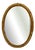 Oval Bamboo Mirror, 1970s For Sale