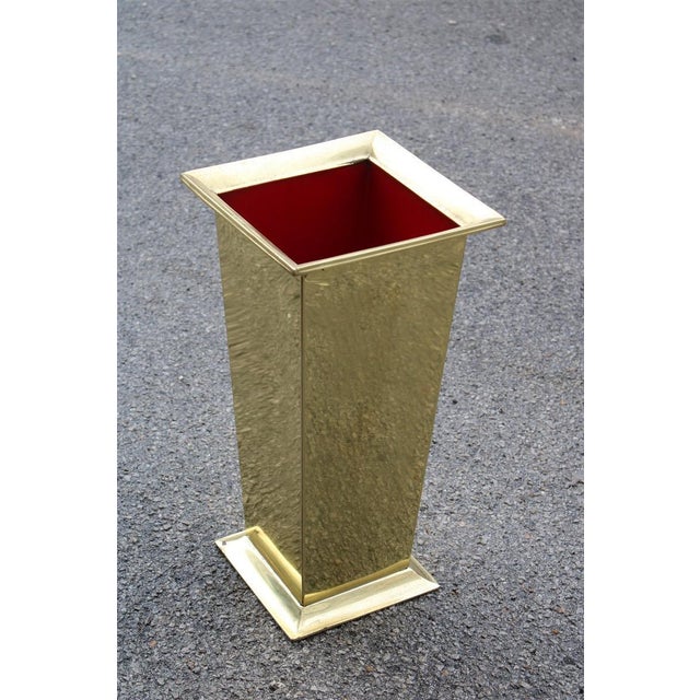 Umbrella Stand in Brass, Italy, 1970s For Sale - Image 11 of 11