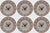 Gold Antique Chinese Export Porcelain Dinner Plates, American Eagle Great Seal, Set of 6, Circa 1900 For Sale - Image 8 of 15