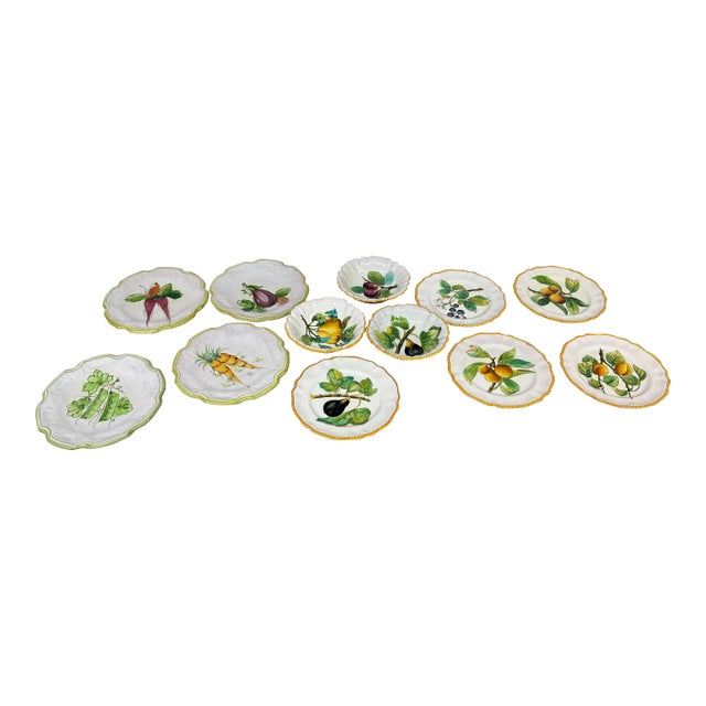 Mid 20th Century Italian Earthenware, Set of Twelve For Sale
