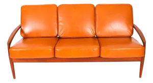 Vintage Paper Knife Teak Sofa by Kai Kristiansen for Magnus Olesen, 1950s
