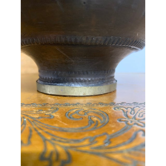 Early 20th Century Etched Terra Cotta Rose Water Vessel For Sale In Dallas - Image 6 of 7