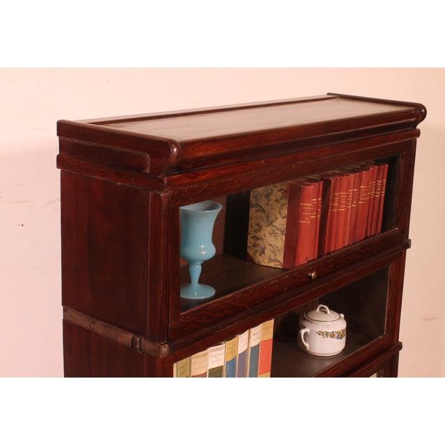 Wood Antique Bookcase in Mahogany from Globe Wernicke, 1890s For Sale - Image 7 of 13