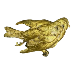 19th Century English Gilt Bronze Dead Finch Sculpture