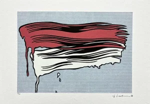 After Roy Lichtenstein, "Brushstrokes", 1990s, Silk-Screen