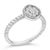 Contemporary Sterling Silver 1/4 Cttw Diamond Floral Round Braided Ring - Size 7 For Sale - Image 3 of 6