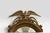 1970s Vintage Sexton Federal Style Gold Gilt Metal Convex Bullseye Eagle Mirror For Sale - Image 5 of 6