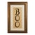 Gothic “Boo” Halloween Wall Art in Ornate Gilded Wood Frame, 28.5” For Sale