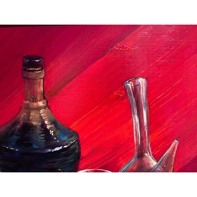 Listed French Artist Georges De Marco 1906-1990 Oil Canvas Painting Still Life For Sale - Image 11 of 11