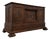 18th Century Georgian English Carved Oak Coffer For Sale