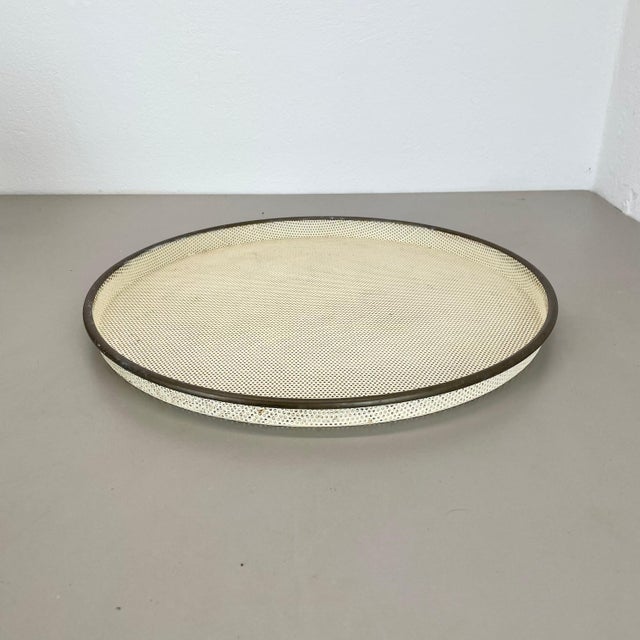 Metal tray. in style of Mathieu Matégot. Origin: France, 1950s. Original vintage metal tray designed and manufactured in...