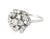 14K White Gold Diamond Filigree Cocktail Ring Elegant 14K White Gold Diamond Filigree Cocktail Ring featuring 19 brilliant...