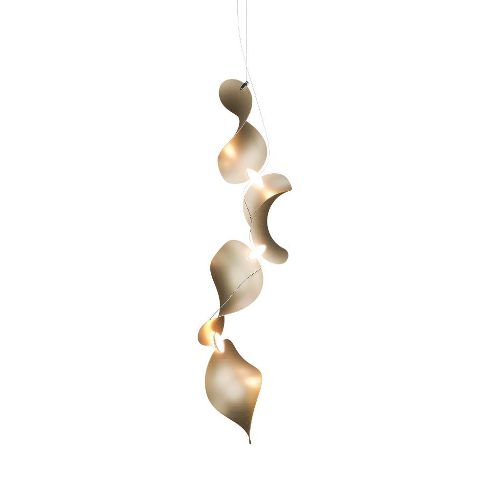 Dune 4 Vertical Line with Metallic Tone Shades from Moss Objects | Chairish