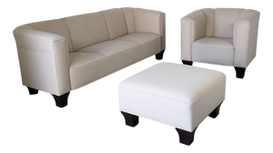 Armchair and Ottoman for Wittmann, 1980s, Set of 3