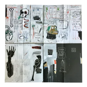 2018 Sothebys Basquiat Flesh & Spirit Poster