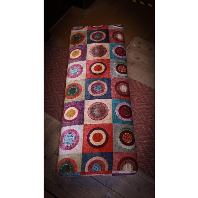 Set of 2-Seater Sofa and Ottoman in Mulberry Mohair Upholstery from George Smith, 2010s For Sale - Image 14 of 17