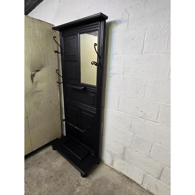 Wood Oak Hallway Wardrobe, 1930s For Sale - Image 7 of 12