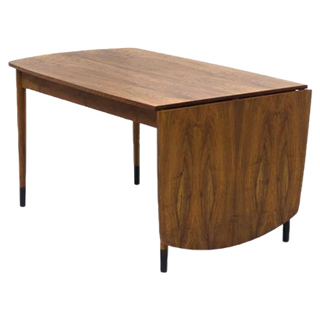 Vintage Walnut Drop Leaf Table For Sale