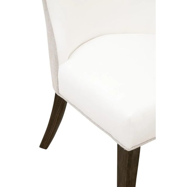 Wood Contemporary Duet Dining Chair, Burnt Brown Ash - a Pair For Sale - Image 7 of 9