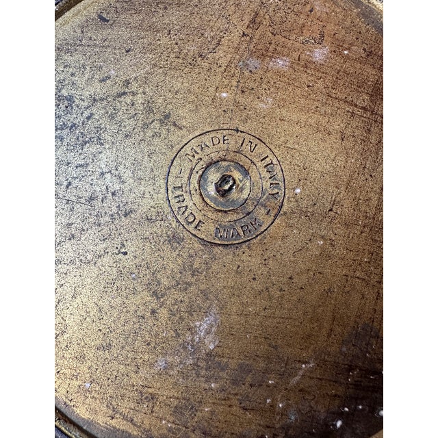 1960s Vintage Italian Florentine Waste Basket For Sale - Image 5 of 6