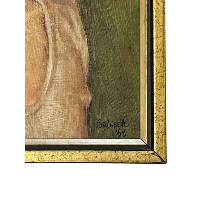 1960’s Portrait of a Young Male Artist Oil on Board For Sale - Image 6 of 12