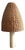Vintage Cream Alabaster Table Lamp with Wicker Shade, 1960s For Sale