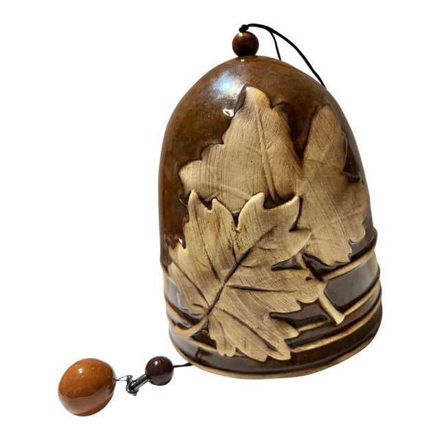 Vintage Ceramic Hanging Bell For Sale