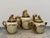 A late 19th Century Japanese 3 piece tea set, circa 1880. The pieces measure Sugar 7" h . x 6.25" w x 4.75" d, Creamer...