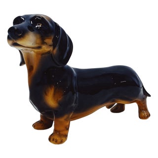 Dachshund Statue Ceramic from Ceramiche Boxer For Sale