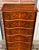 Inlaid Wood Chest of 5 Drawers with Writing Compartment, 1950s For Sale - Image 9 of 17
