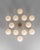 Schwung Large Sphere Pendant Chandelier, 12-Light, Brass and Opal Glass, Contemporary For Sale - Image 10 of 12