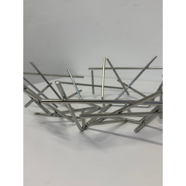 Blow Up Basket in Stainless Steel by Fernando and Humber Campana for Alessi For Sale - Image 11 of 13