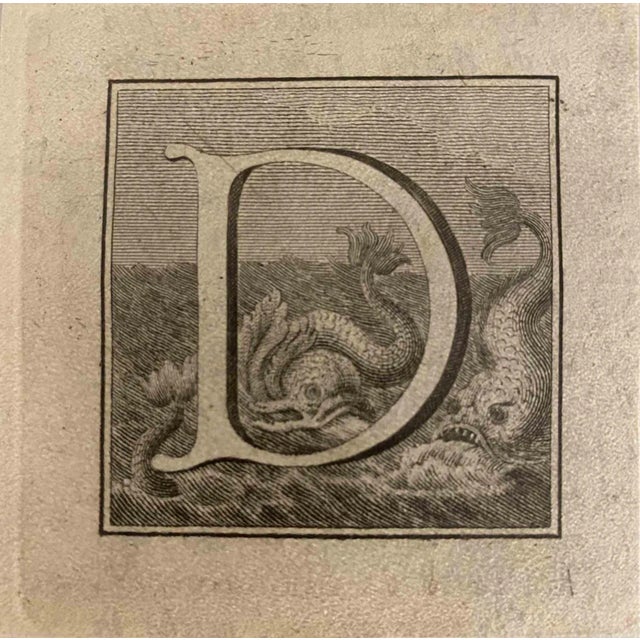 Letter of the Alphabet D, from the series "Antiquities of Herculaneum", is an etching on paper realized by Luigi...