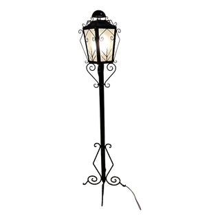 Wrought Iron Reverberal Floor Lamp, 1950s For Sale