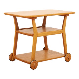 Serving Stand in Elm by Jacob Müller for Wohnhilfe, 1940s For Sale