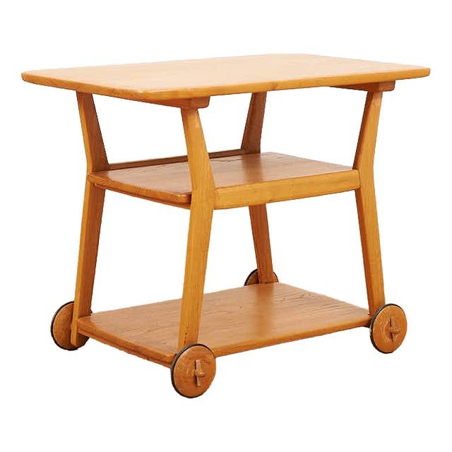 Serving Stand in Elm by Jacob Müller for Wohnhilfe, 1940s For Sale