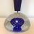Fantastic handblown post modern vase in blue, purple and green made by Young & Constantin. Etch signed on bottom.