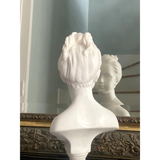 Plastic After Houdon, Statues of Children Alexandre and Louise Brongniart, 1890s-1900s, Resin For Sale - Image 7 of 13