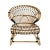 Bamboo With Black Tie Side Chair For Sale - Image 9 of 9