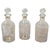 Glass Vintage Mercury Glass Apothecary Bottles with Original Stoppers, Set of 3 For Sale - Image 7 of 7